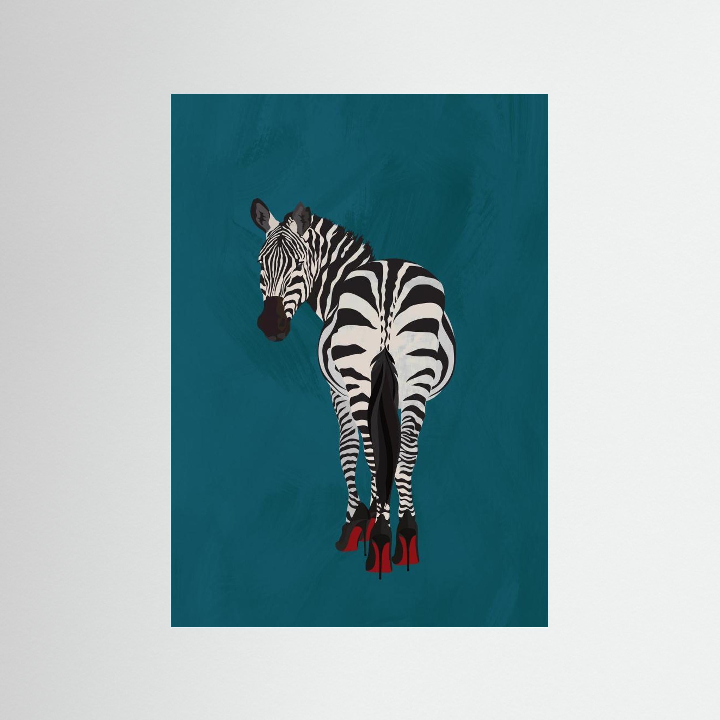 Zebra heels by Sarah Manovski