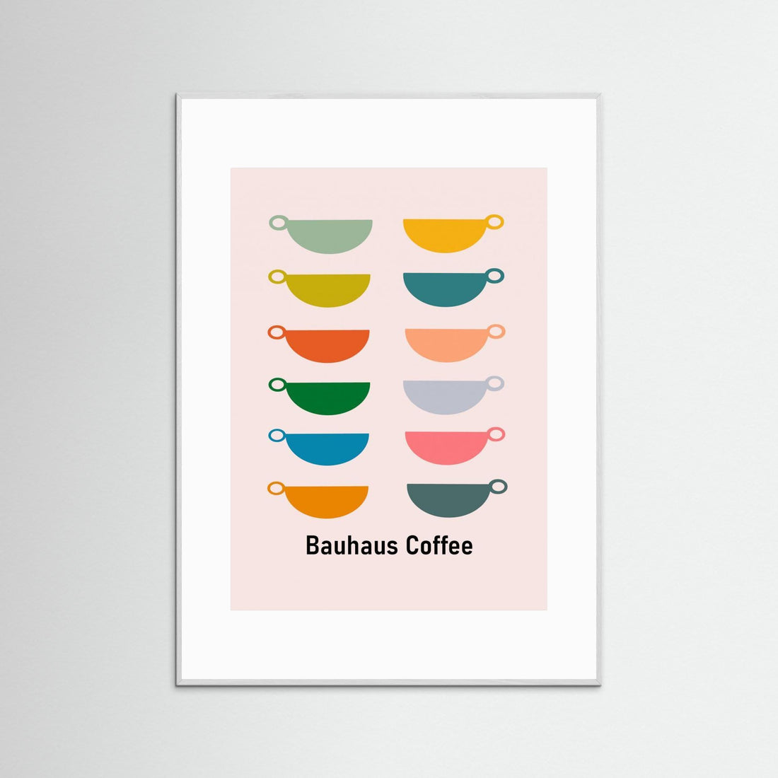 Bauhaus Coffee by Sannel Larson - Fine Art Paper Print - dreamtprint.art - 14 x 21 cm / 5 x 8″ (A5)