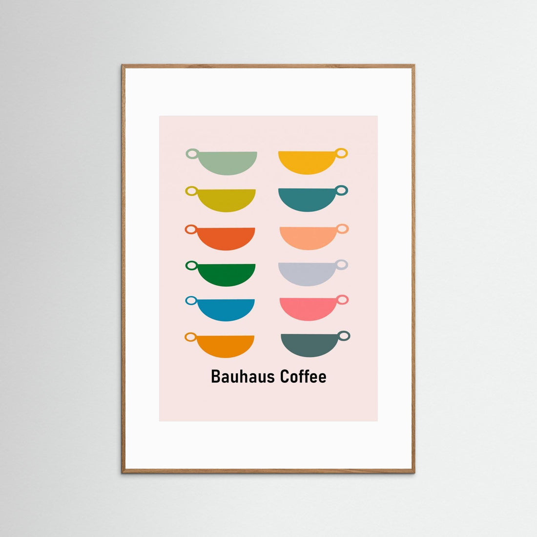 Bauhaus Coffee by Sannel Larson - Fine Art Paper Print - dreamtprint.art - 14 x 21 cm / 5 x 8″ (A5)