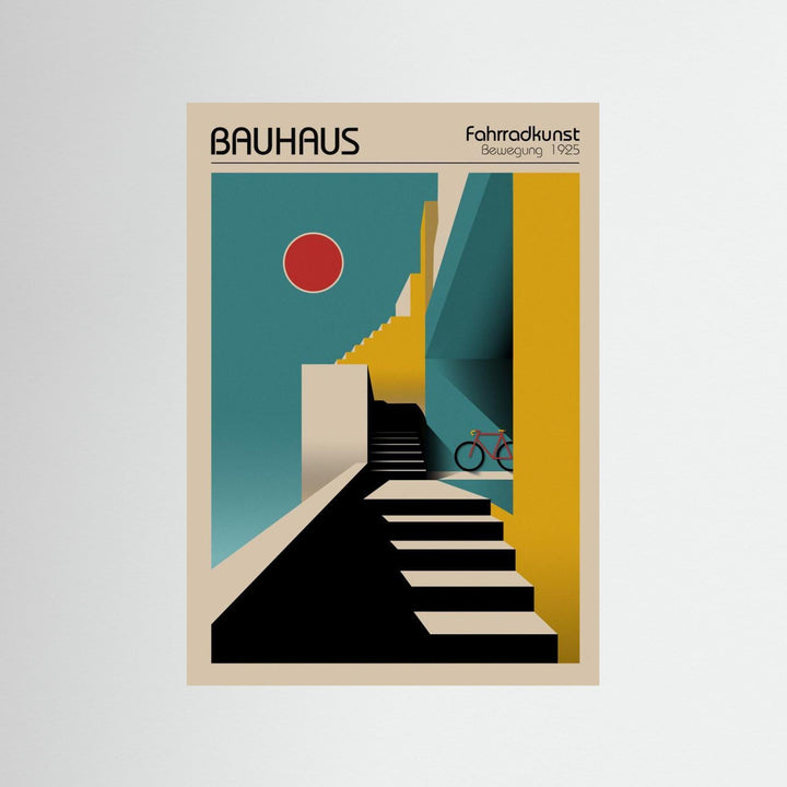 Bauhaus Fahrradkunst by Fadil Roze - Fine Art Paper Print - dreamtprint.art - 14 x 21 cm / 5 x 8″ (A5)