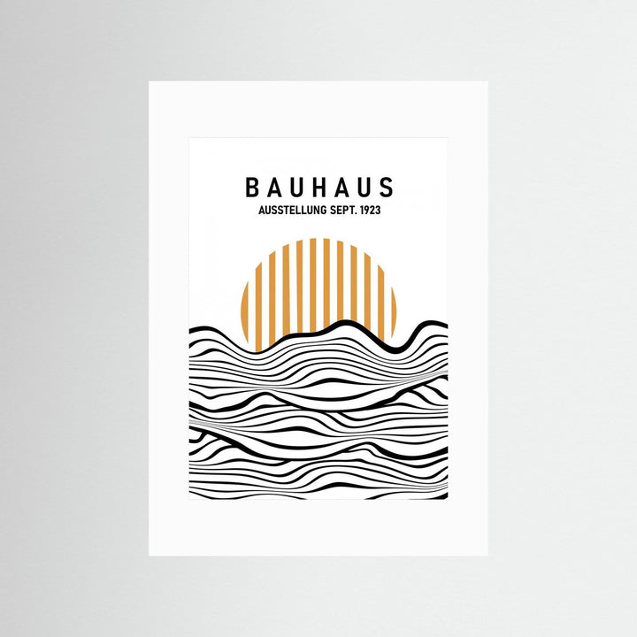 Bauhaus Waves by Sannel Larson - Fine Art Paper Print - dreamtprint.art - 14 x 21 cm / 5 x 8″ (A5)