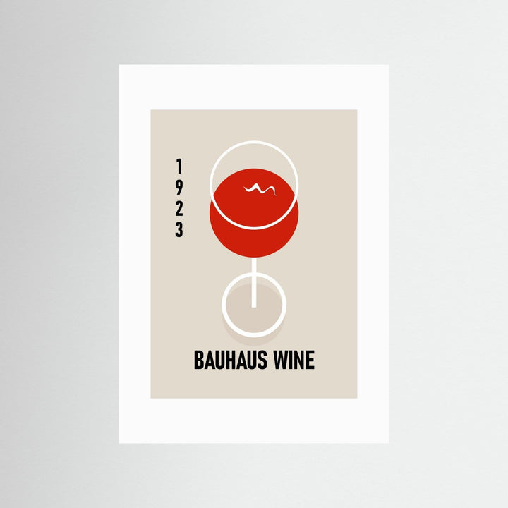 Bauhaus Wine by Sannel Larson - Fine Art Paper Print - dreamtprint.art - 14 x 21 cm / 5 x 8″ (A5)