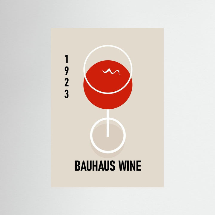 Bauhaus Wine by Sannel Larson - Fine Art Paper Print - dreamtprint.art - 14 x 21 cm / 5 x 8″ (A5)
