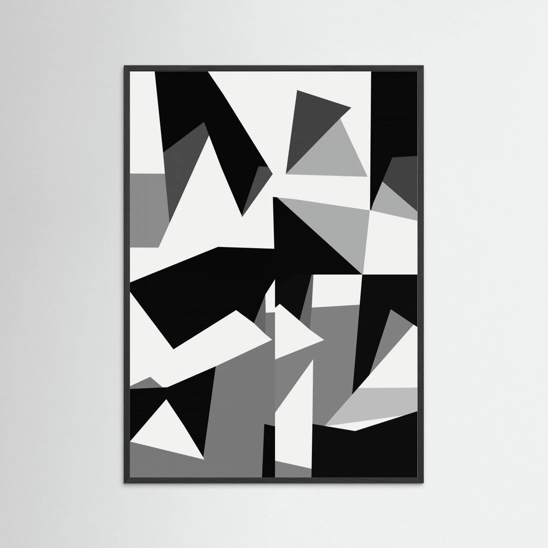 Black And White Triangles 02 by Little Dean - Fine Art Paper Print - dreamtprint.art - 14 x 21 cm / 5 x 8″ (A5)