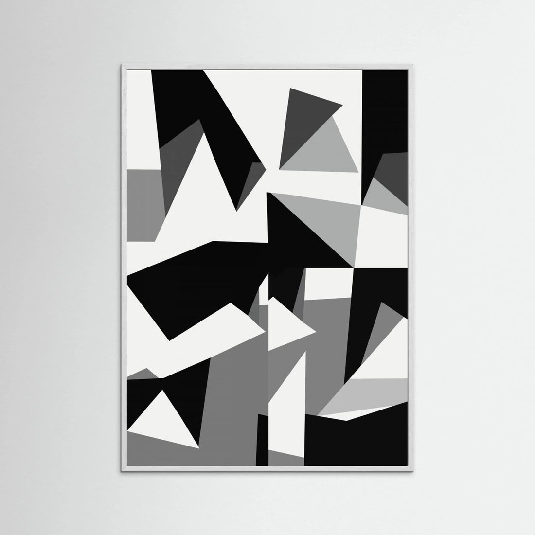 Black And White Triangles 02 by Little Dean - Fine Art Paper Print - dreamtprint.art - 14 x 21 cm / 5 x 8″ (A5)