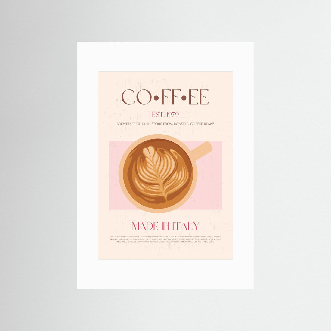 Coffee by Nazma Khokhar - Fine Art Paper Print - dreamtprint.art - 14 x 21 cm / 5 x 8″ (A5)