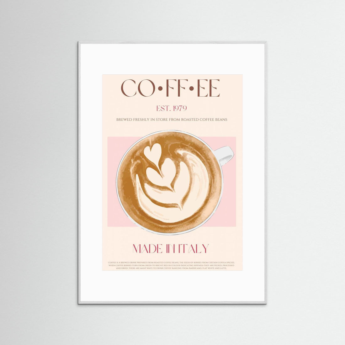 Coffee by Nazma Khokhar - Fine Art Paper Print - dreamtprint.art - 14 x 21 cm / 5 x 8″ (A5)