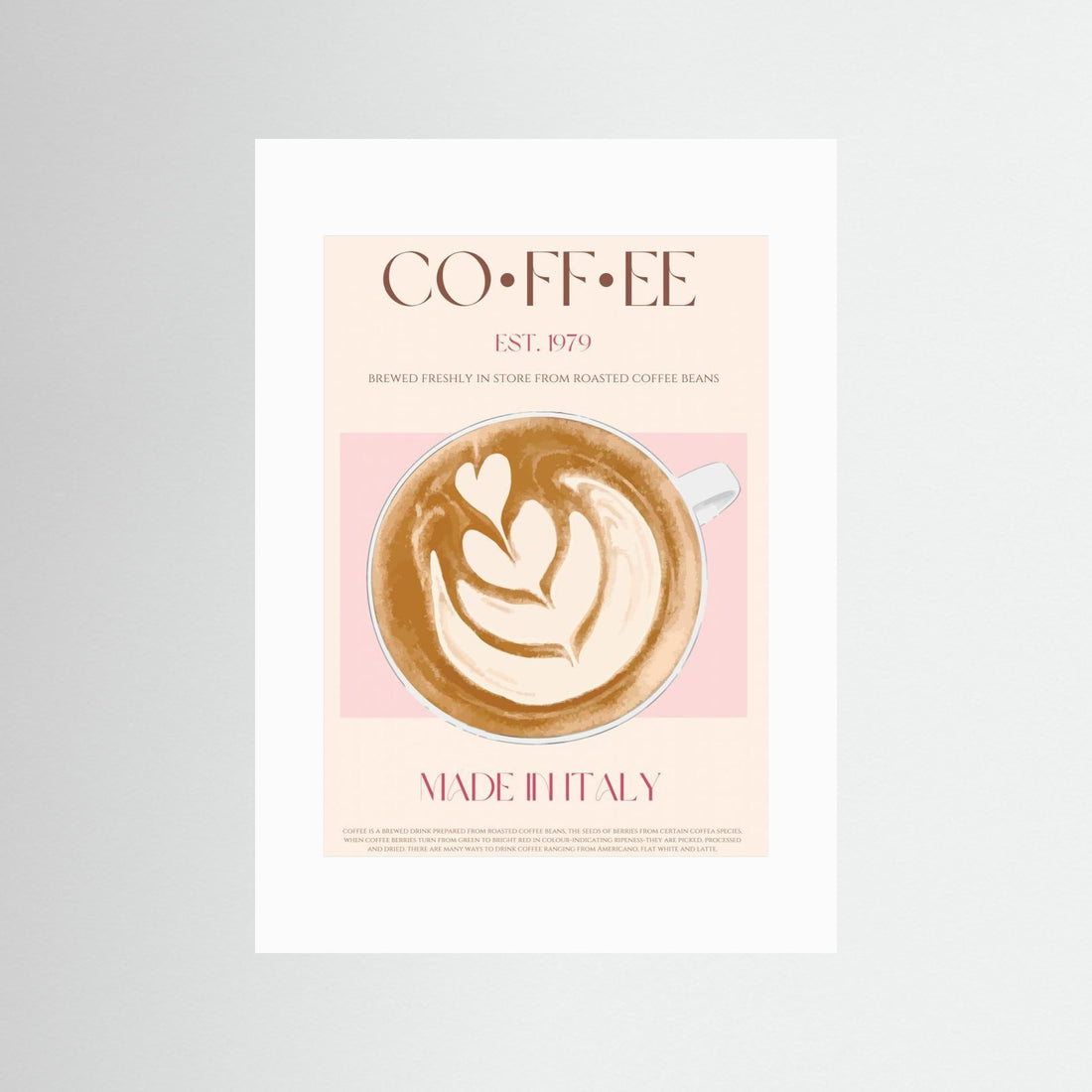 Coffee by Nazma Khokhar - Fine Art Paper Print - dreamtprint.art - 14 x 21 cm / 5 x 8″ (A5)