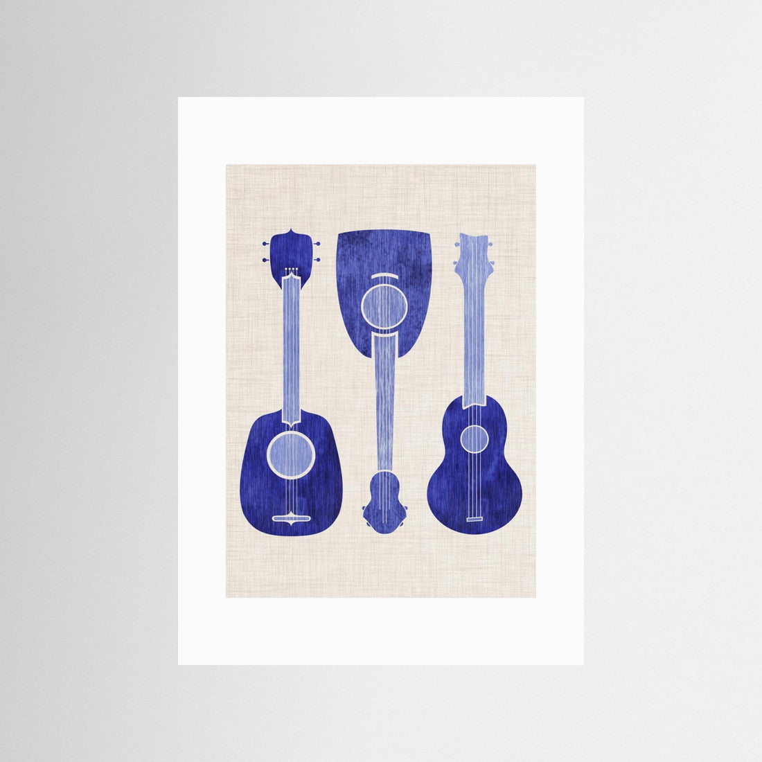Blue Ukuleles by Kristian Gallagher