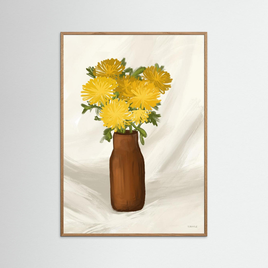Vase of Flowers in Yellow by Tara Royle