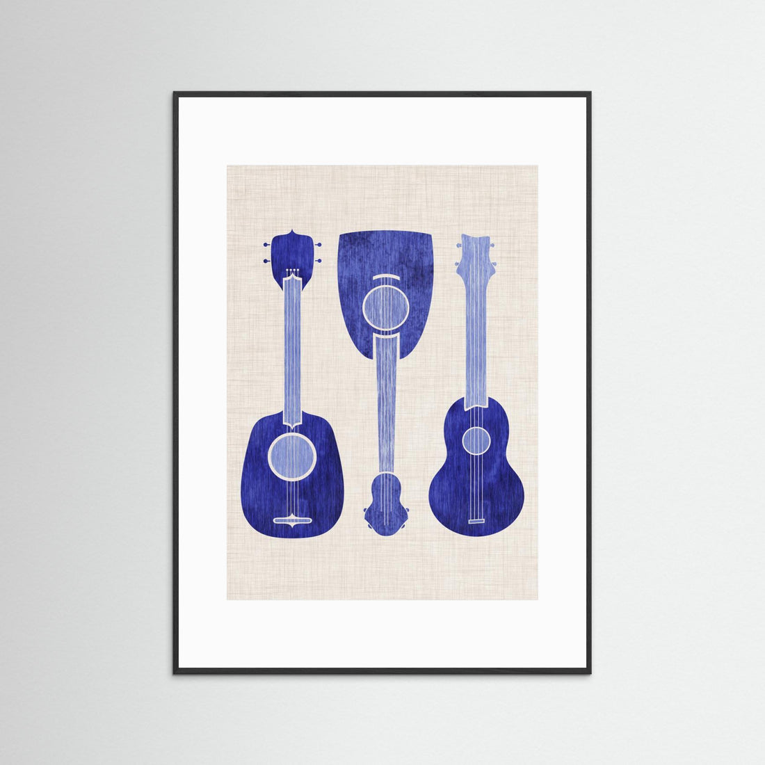 Blue Ukuleles by Kristian Gallagher