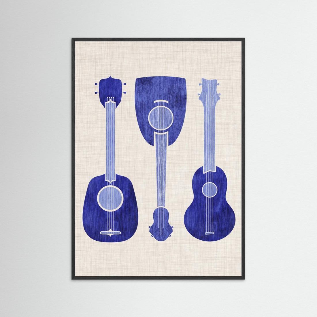 Blue Ukuleles by Kristian Gallagher