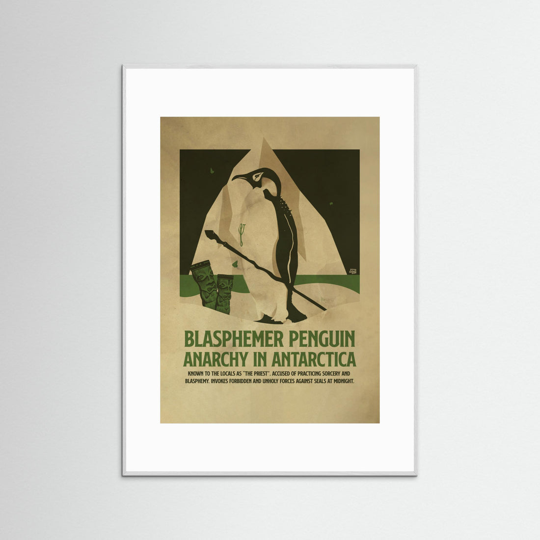 Penquin funny print by Dion Gem