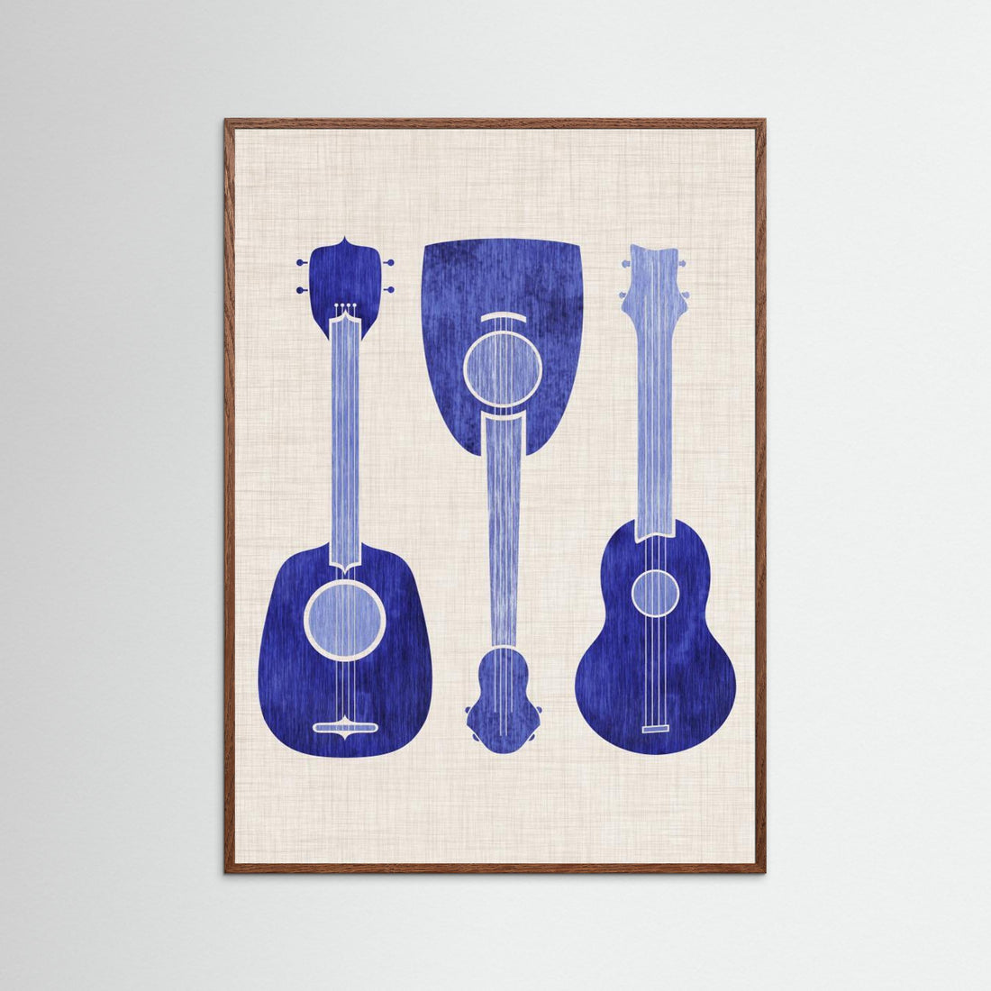 Blue Ukuleles by Kristian Gallagher