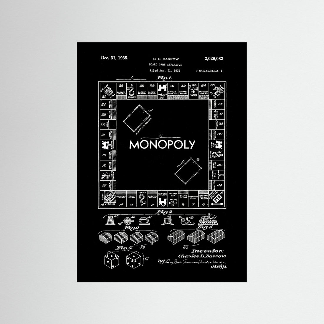 Board Game Patent 1935 by Andreas Magnusson