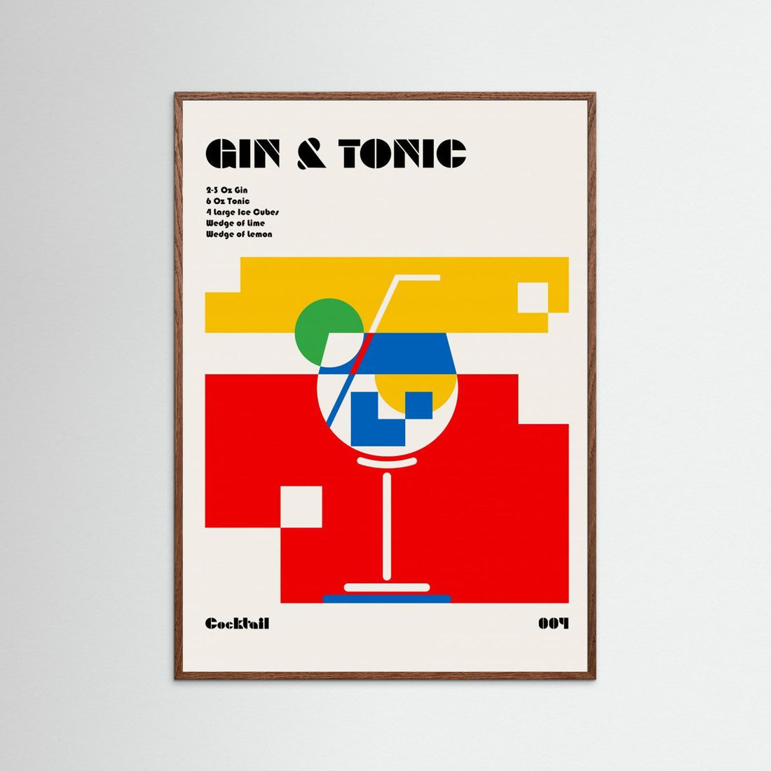 Gin & Tonic Bauhaus Cocktail by Retrodrome