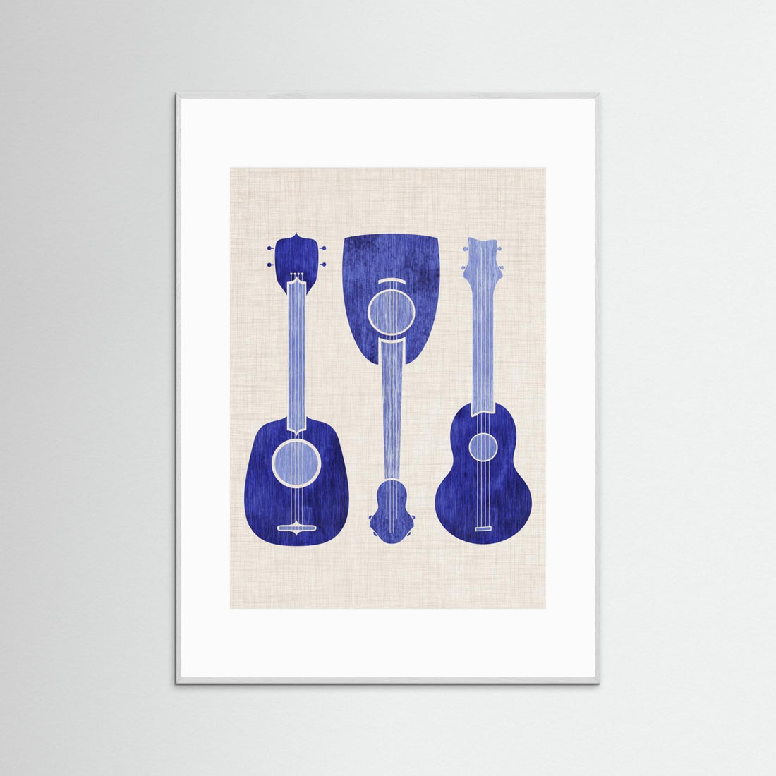Blue Ukuleles by Kristian Gallagher