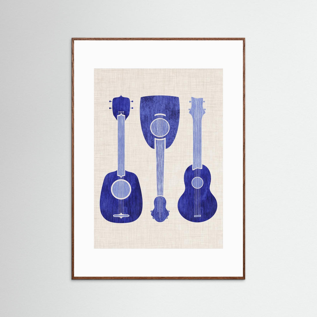 Blue Ukuleles by Kristian Gallagher