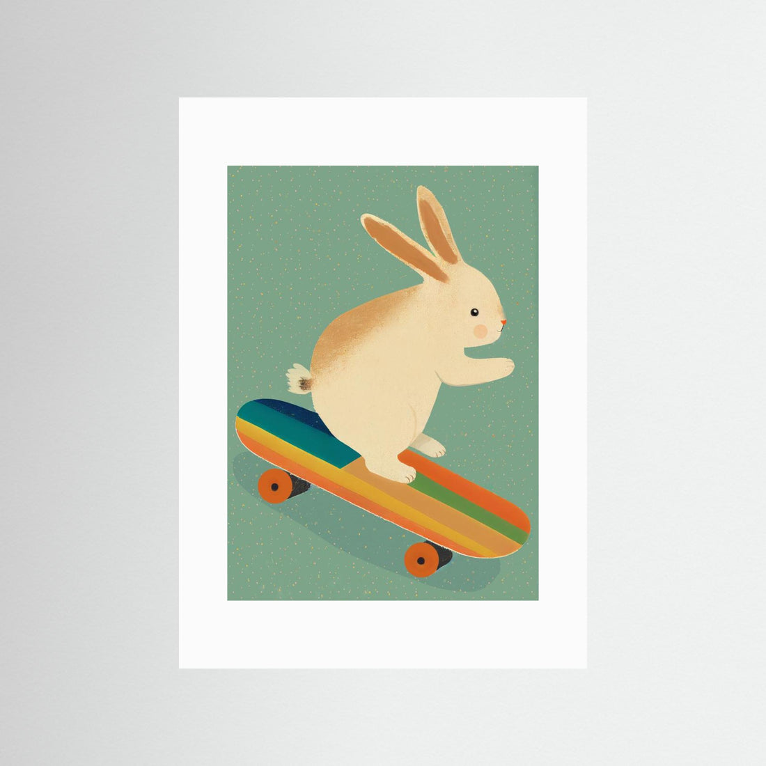 Bunny On Skateboard by Treechild