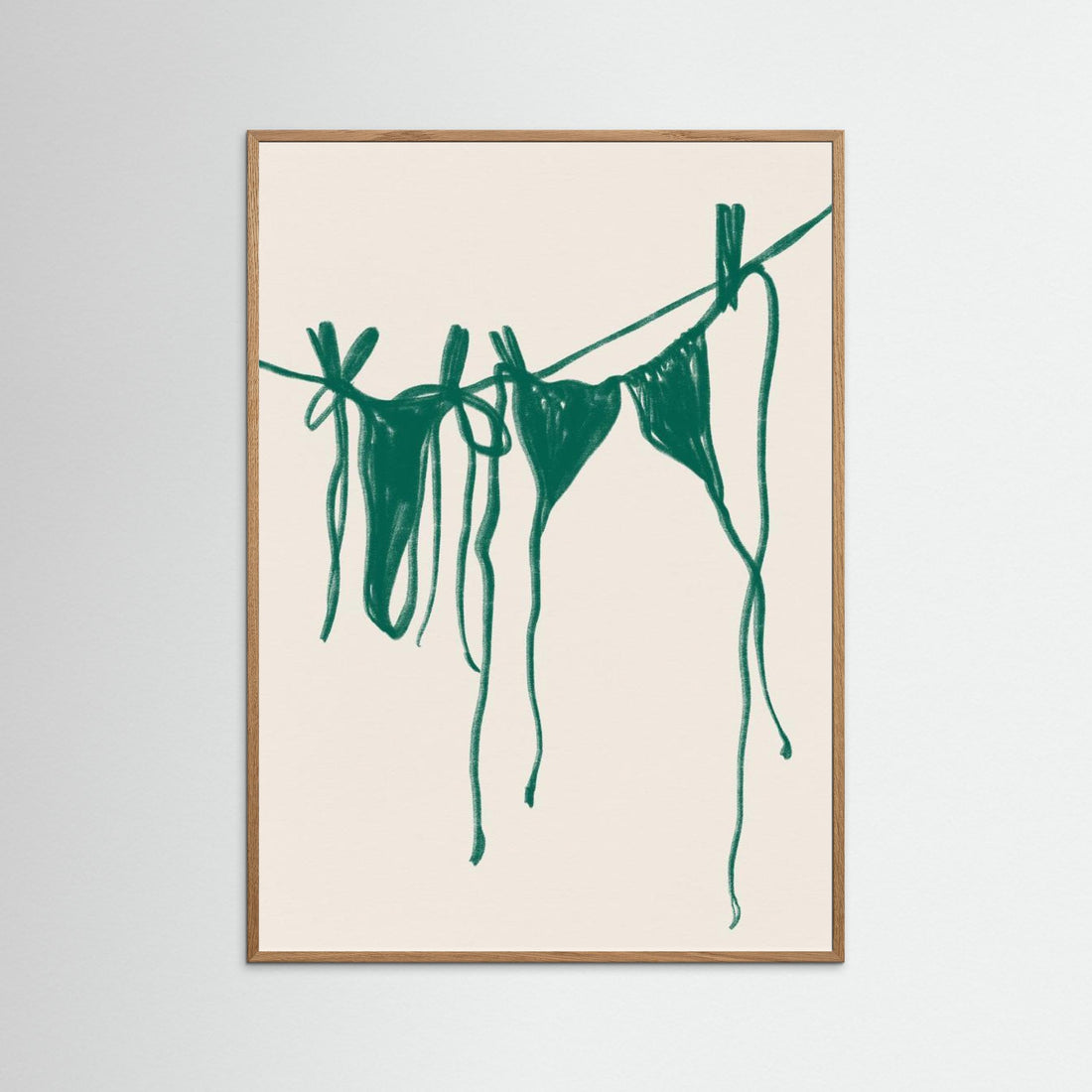 Bikini hanging on line by Tara Royle
