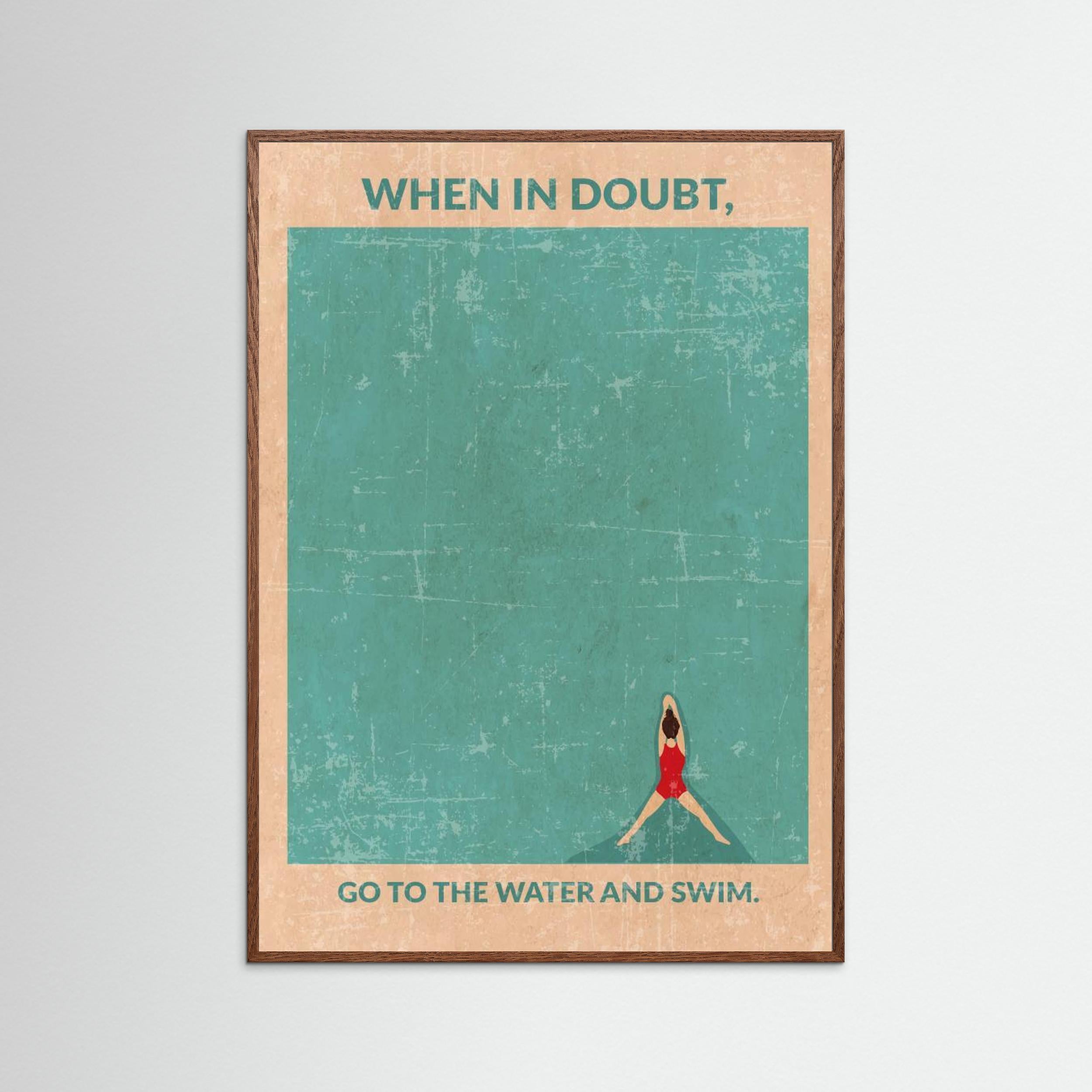 Open Water Standard Wall Art by Wall Chart Art Studio