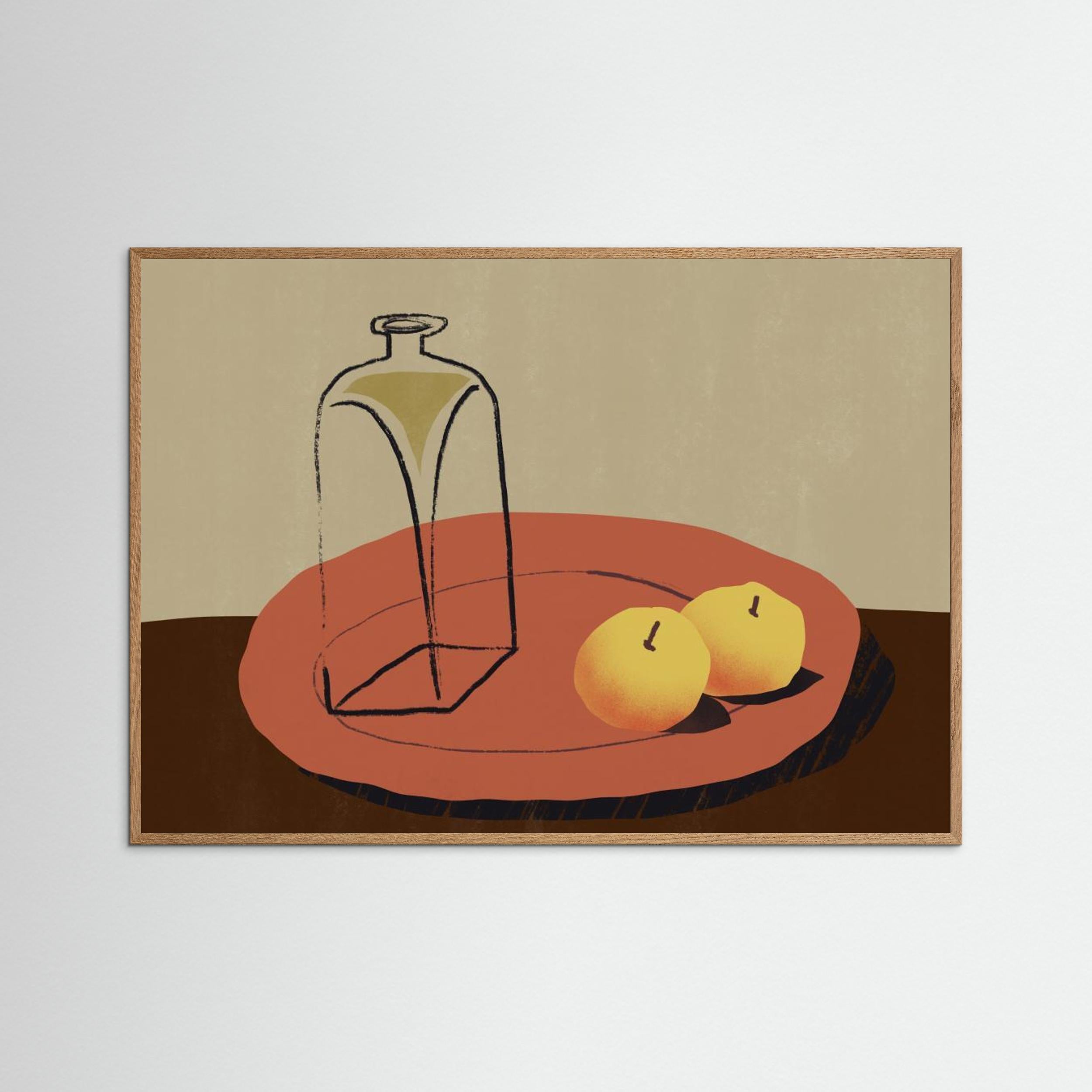 Jar and apple by Little Dean