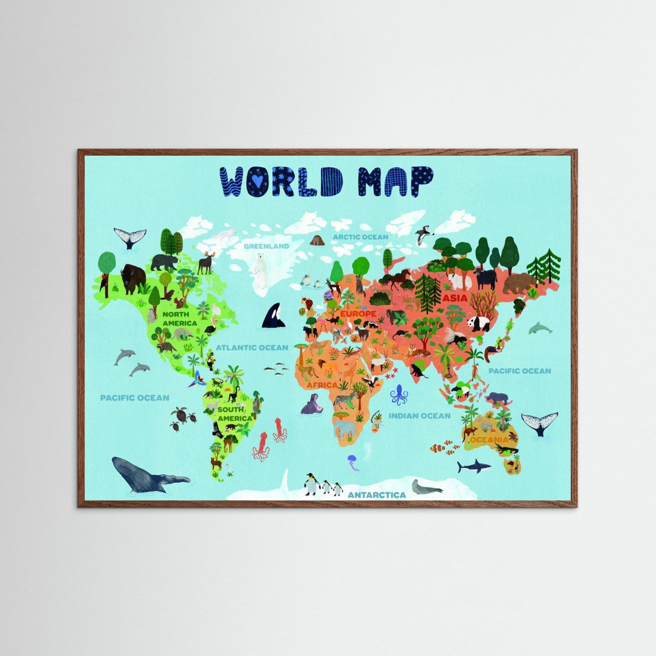 World map for kids by Jota De Jai