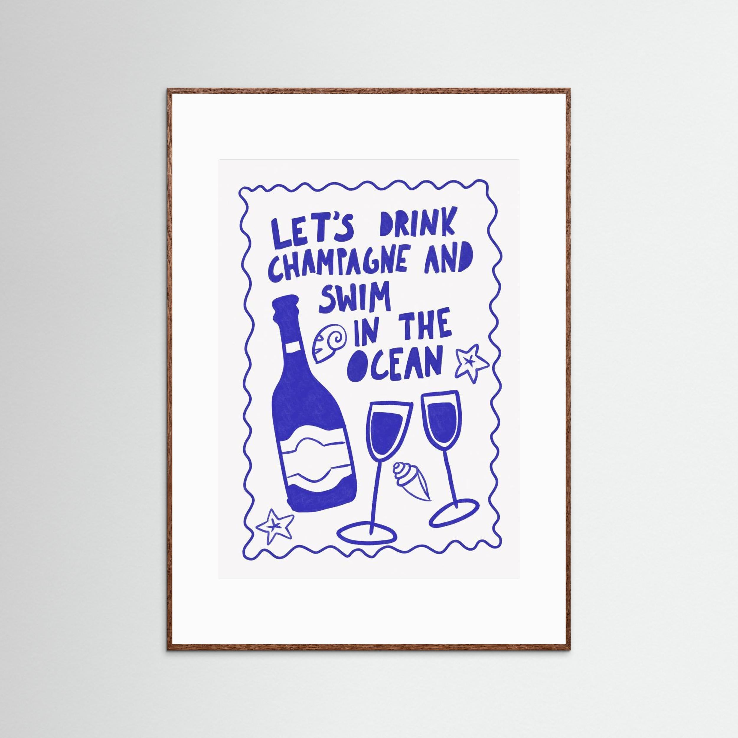 Champagne by the ocean by Athene Fritsch