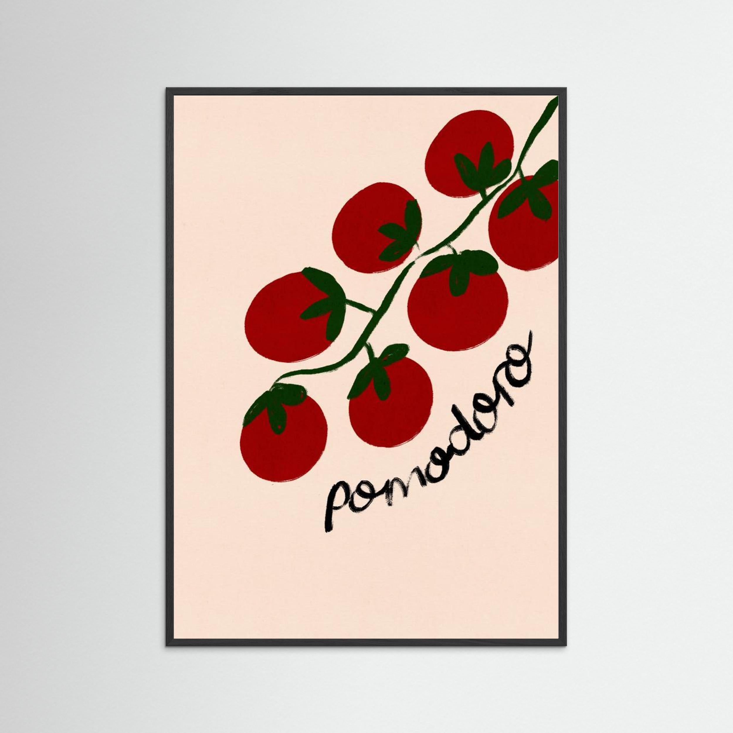 Pomodoro Tomato Italian Food Poster by Dirkie Nell