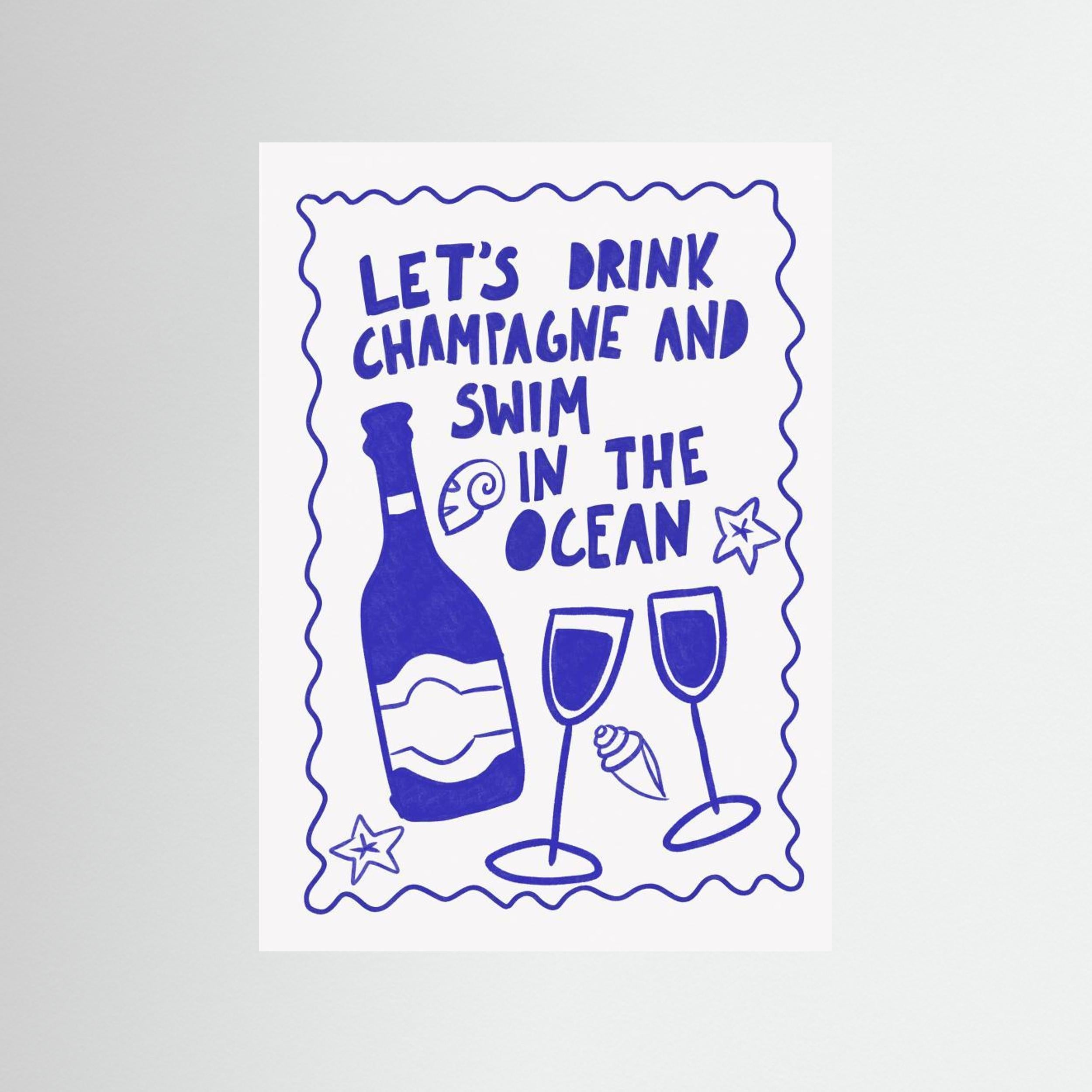 Champagne by the ocean by Athene Fritsch