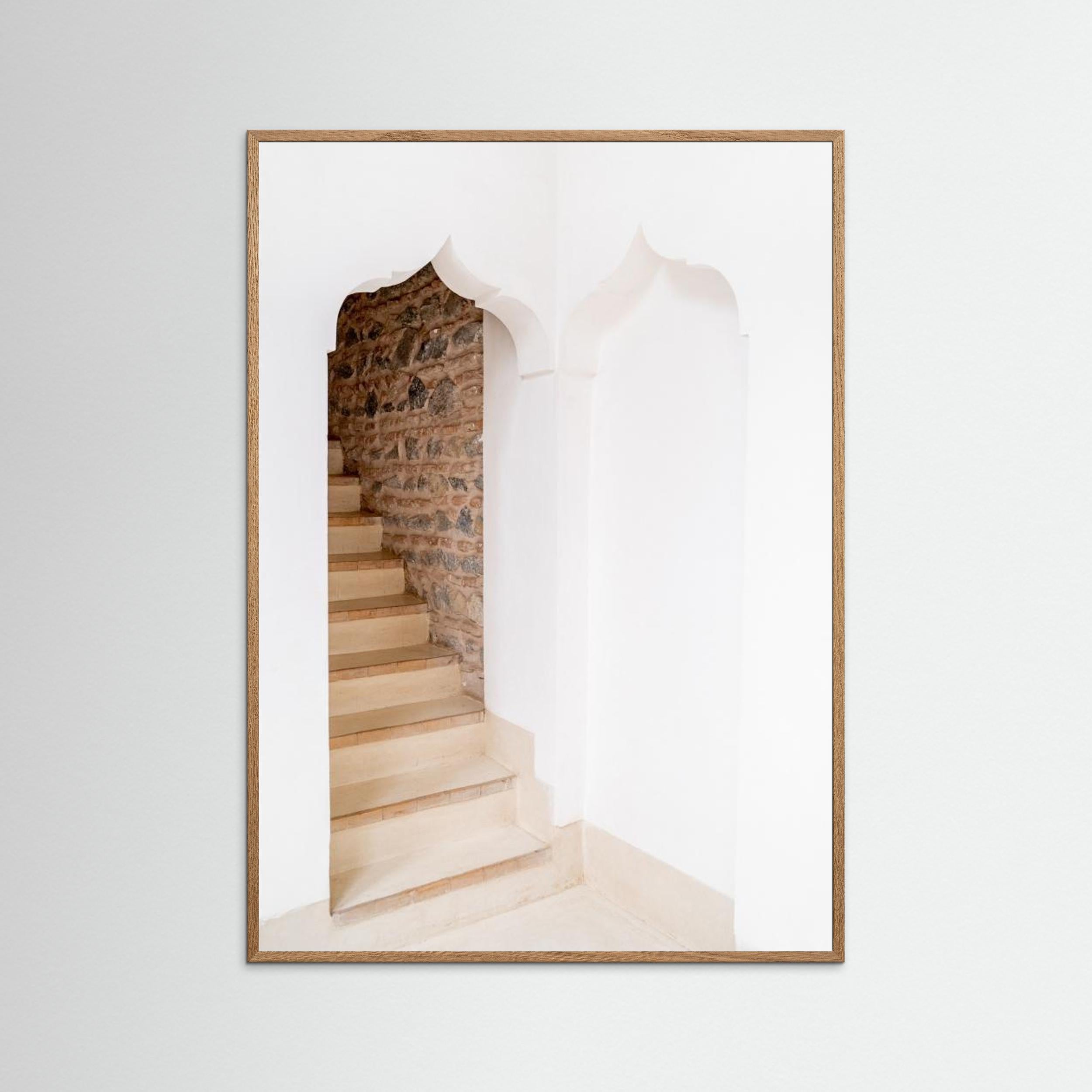 Arch Stairway In Riad In Marrakech   Ibiza Boho Travel Photography 1 by Henrike Schenk