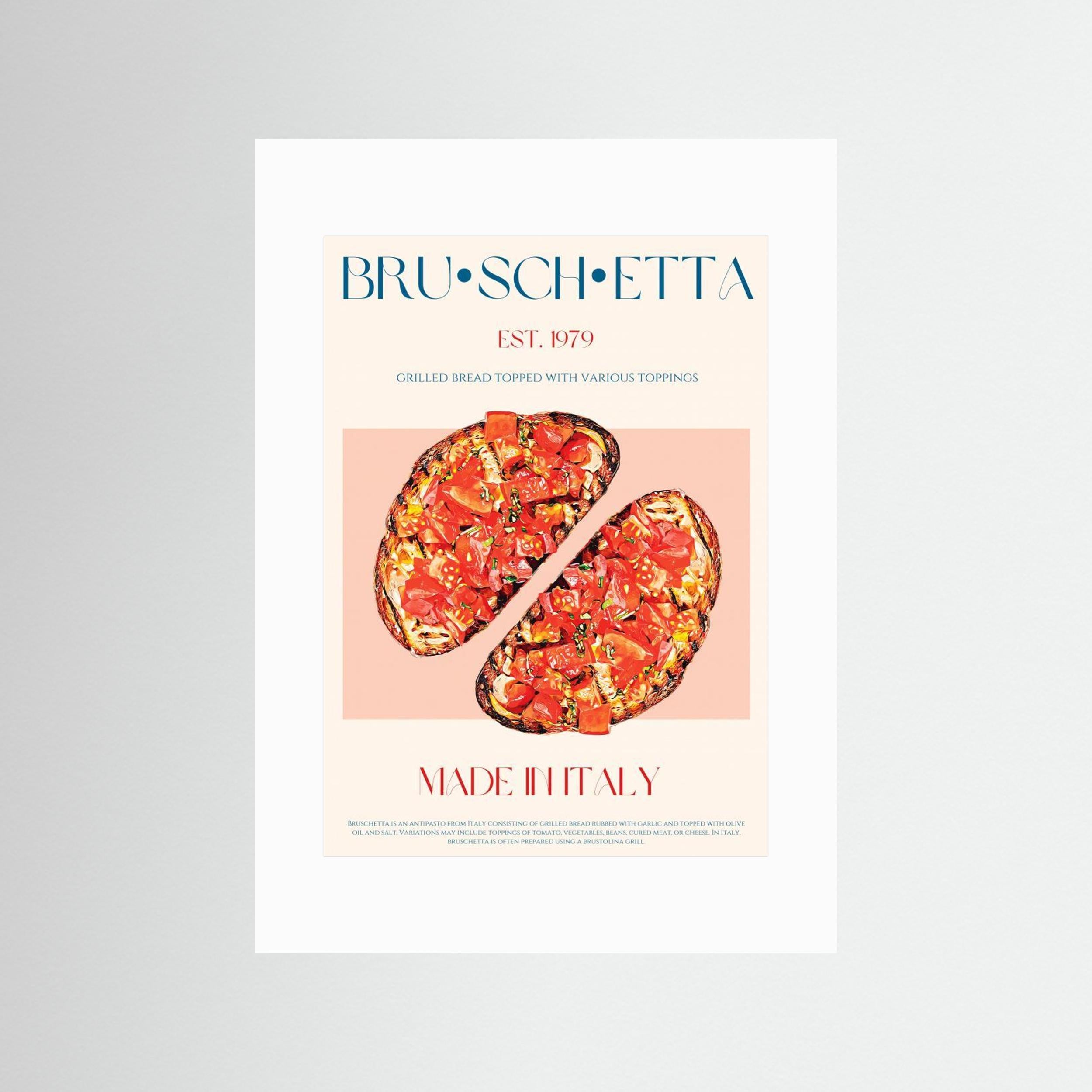 23ratiobruschettaprint by Nazma Khokhar