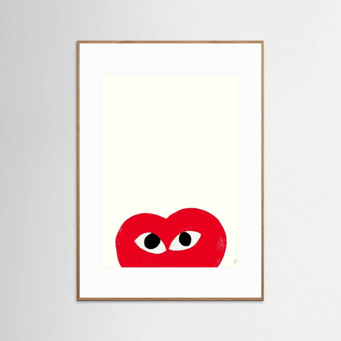 Red heart by Anne Marie Volfova