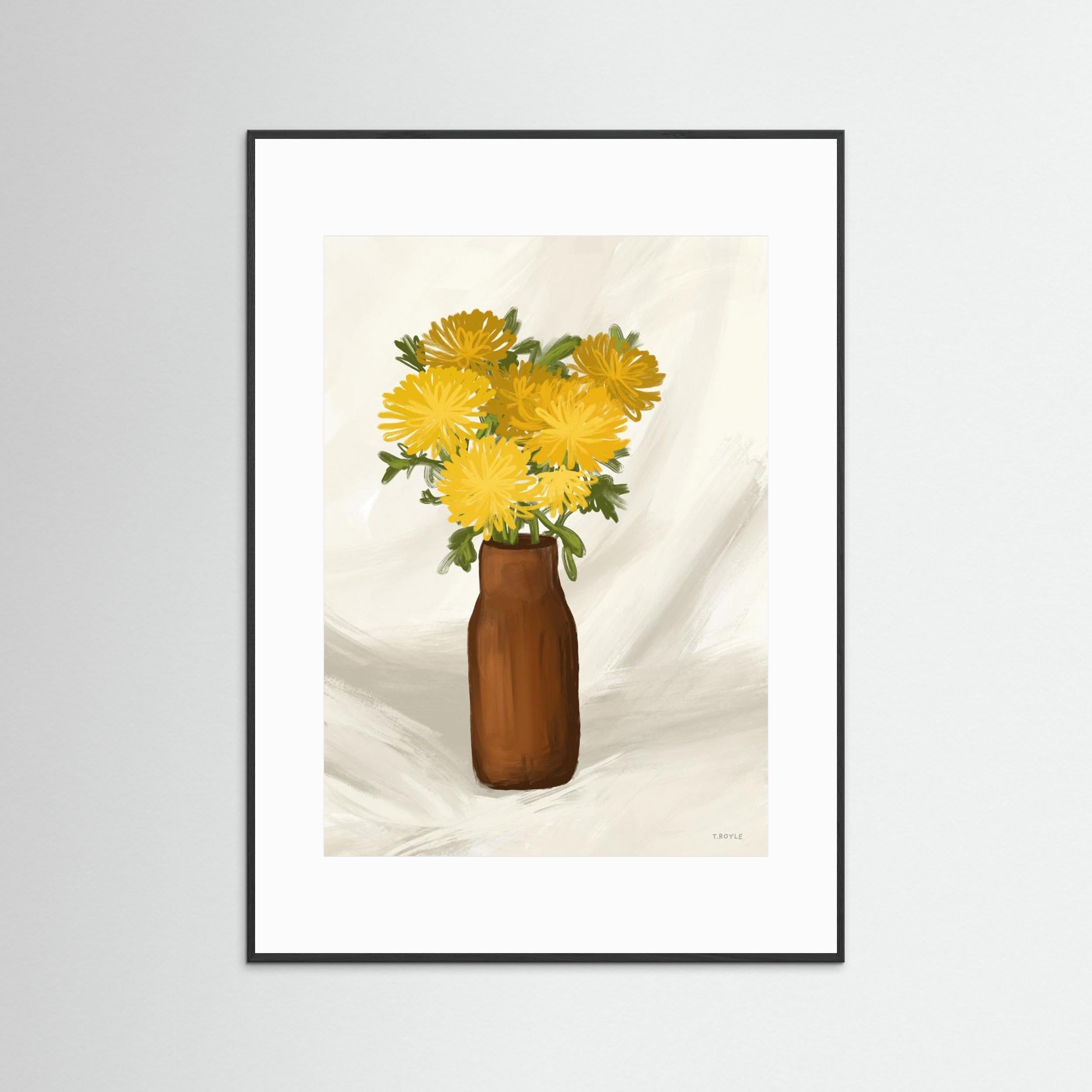 Vase of Flowers in Yellow by Tara Royle