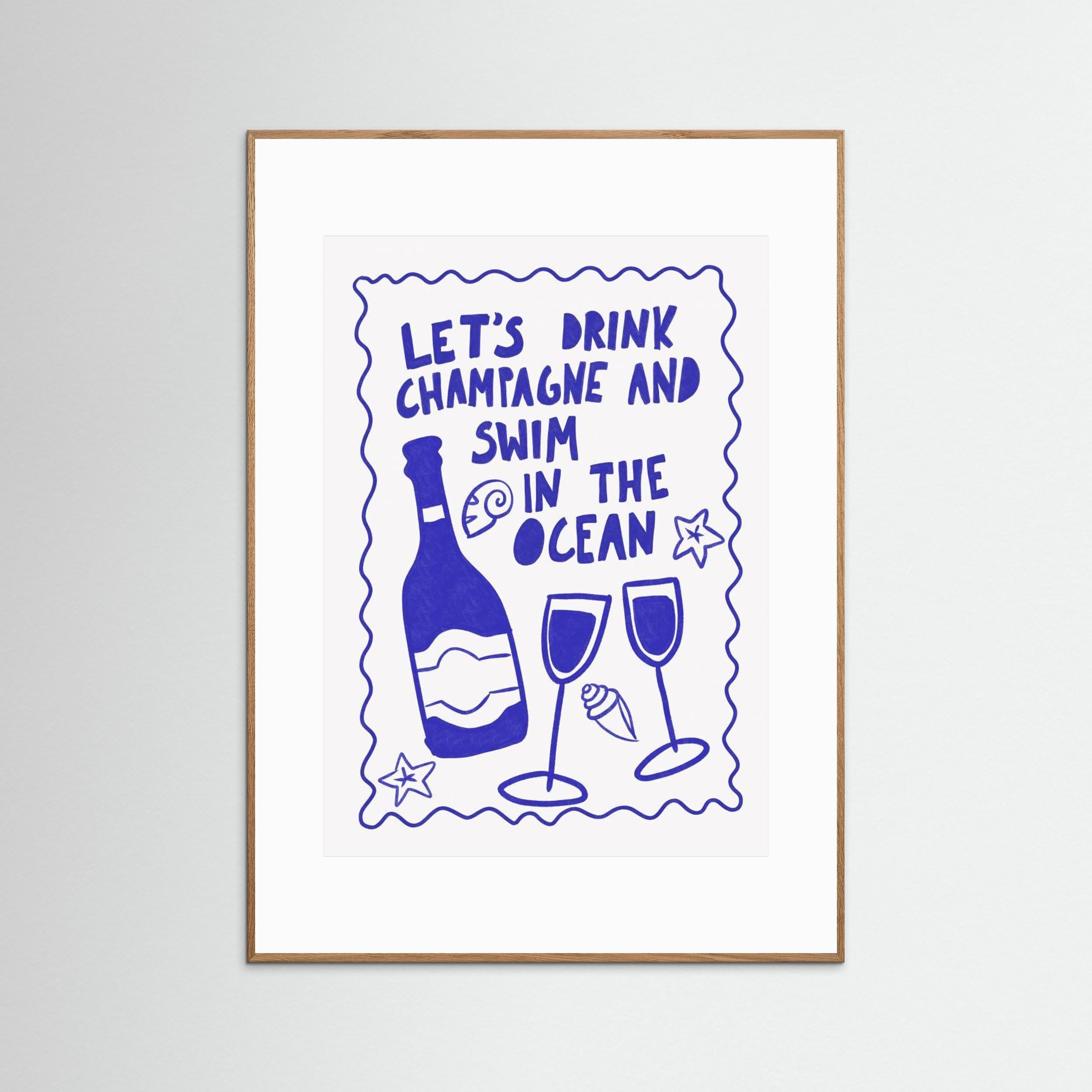 Champagne by the ocean by Athene Fritsch
