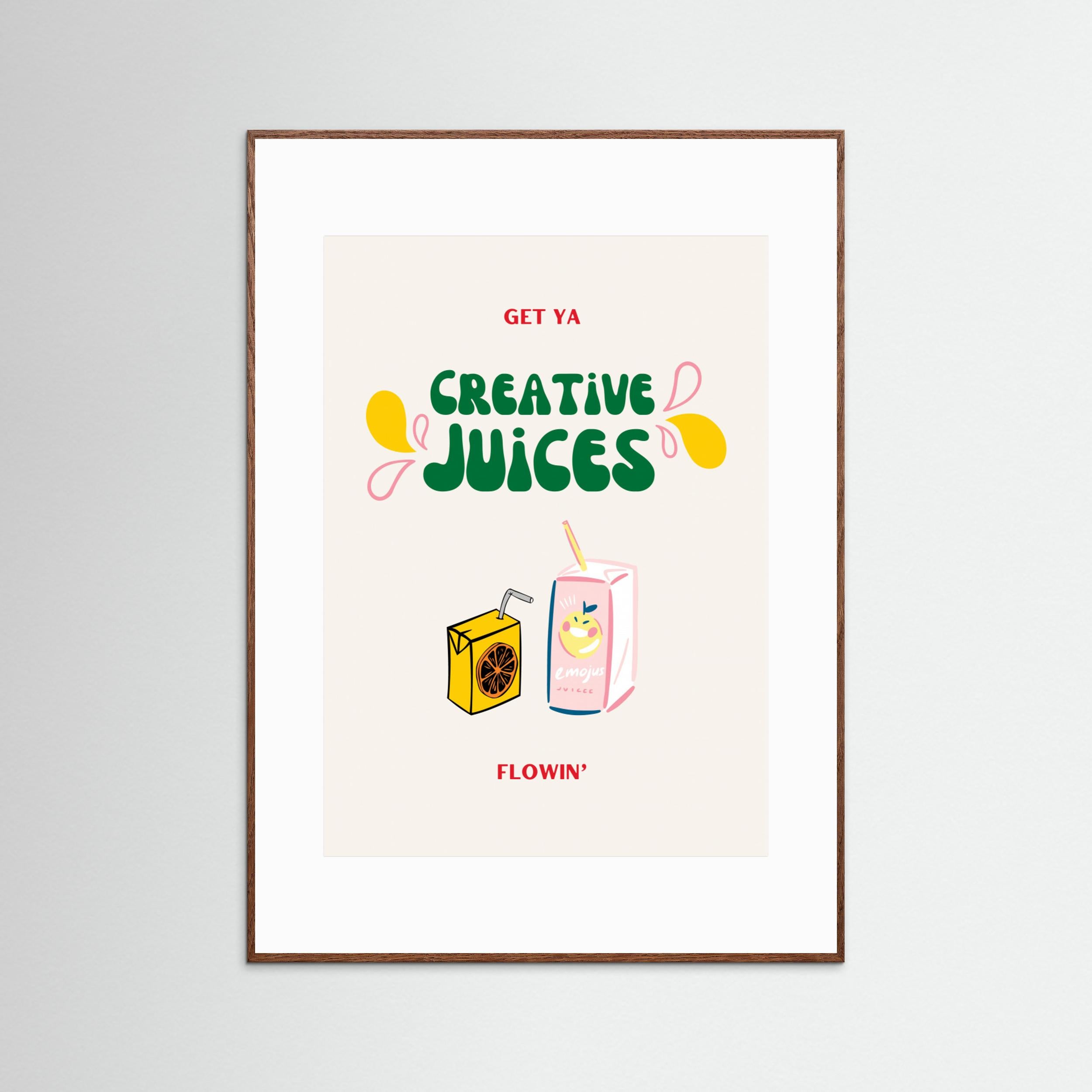 Creative Juices Print by Nazma Khokhar