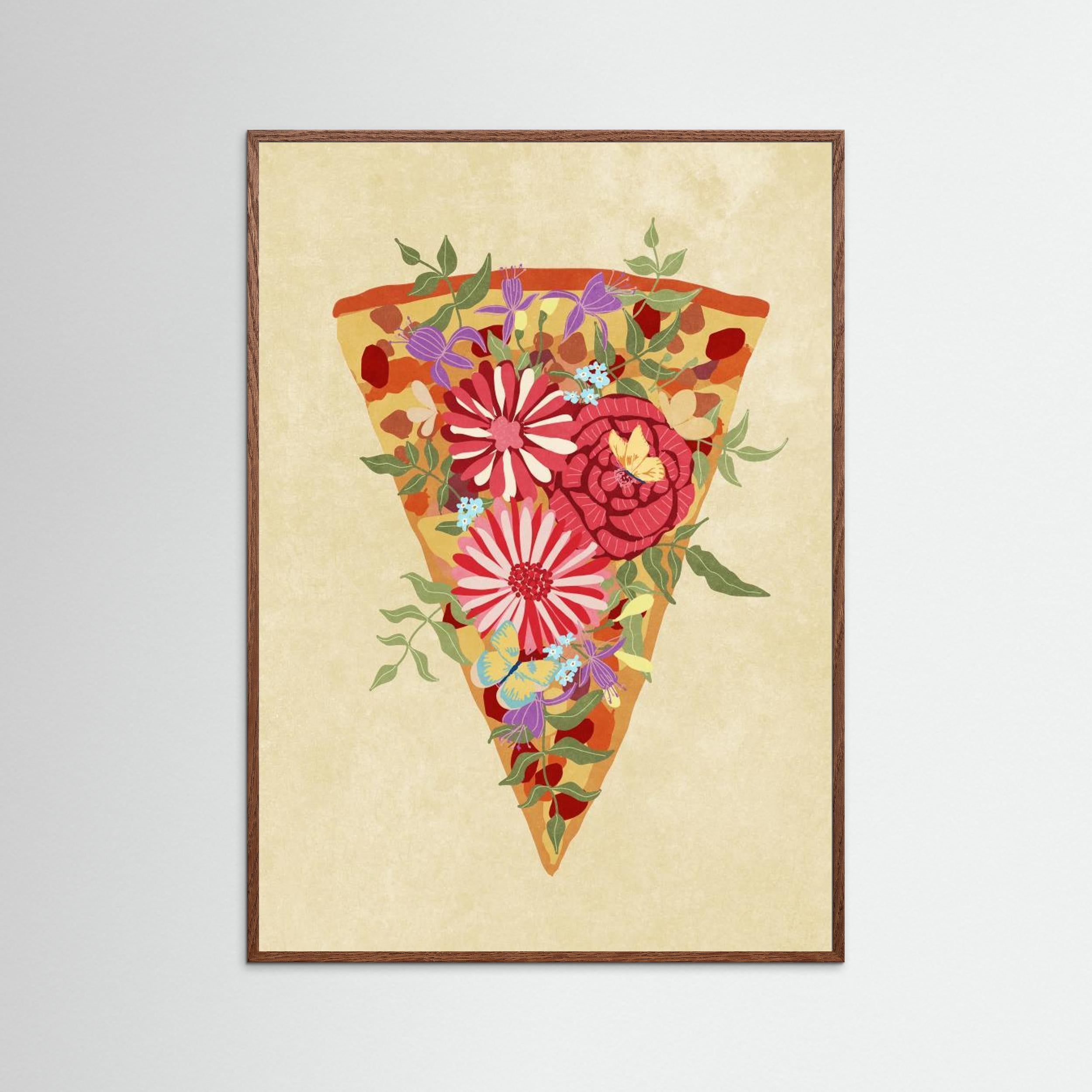 Slice of flower pizza by Raissa Oltmanns
