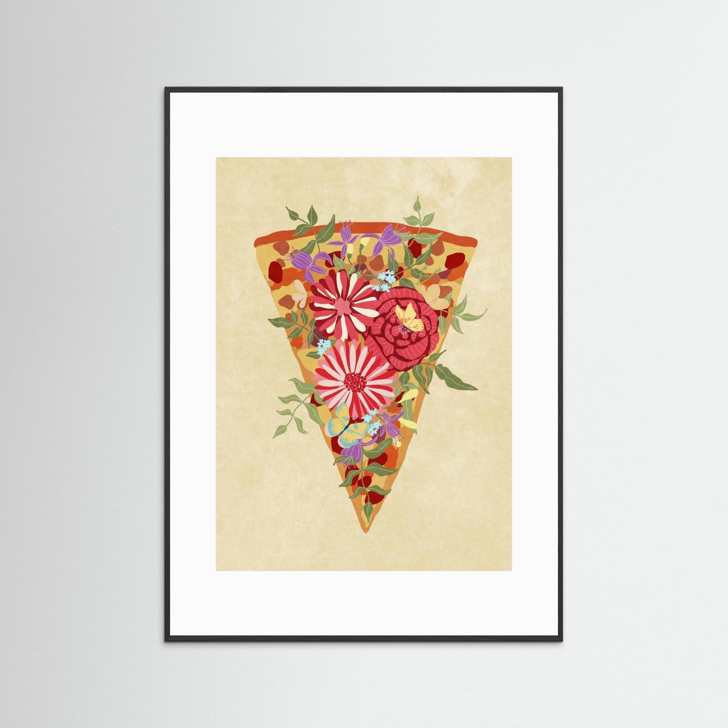 Slice of flower pizza by Raissa Oltmanns