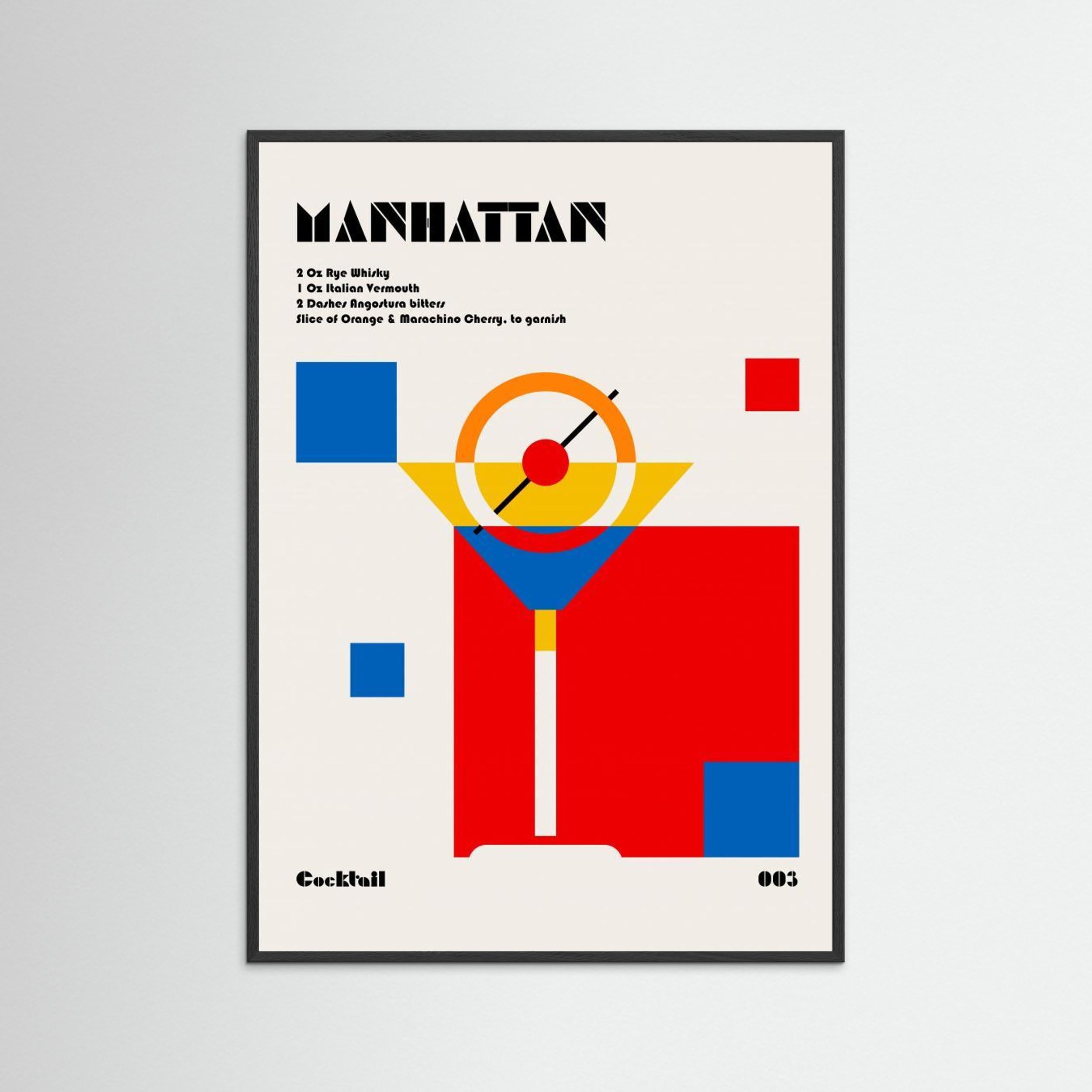 Manhattan Bauhaus Cocktail by Retrodrome