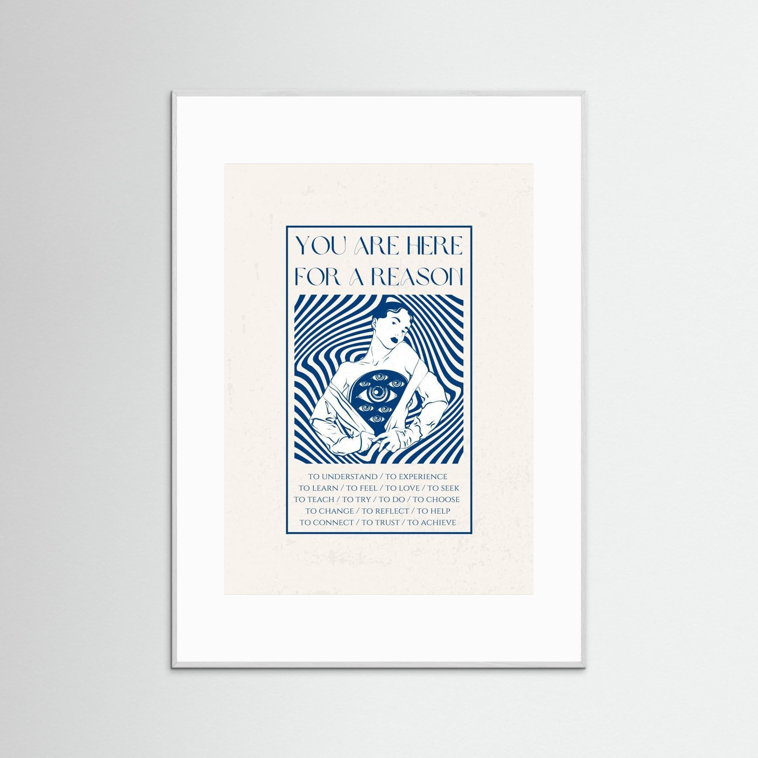 Stylized Human Figure Revealing Multiple Eyes On The chest by Nazma Khokhar