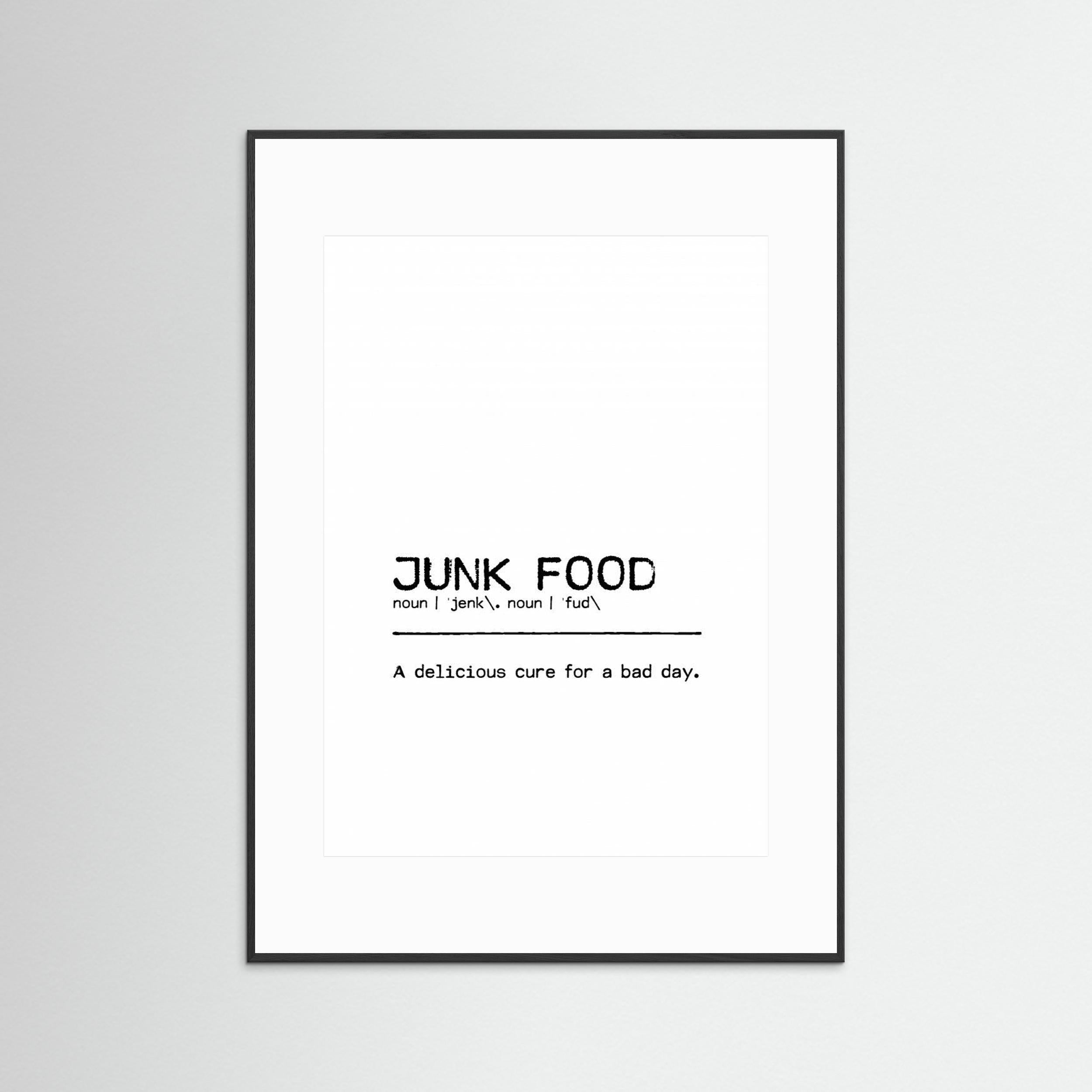 Quote Junk Food Day by Orara Studio