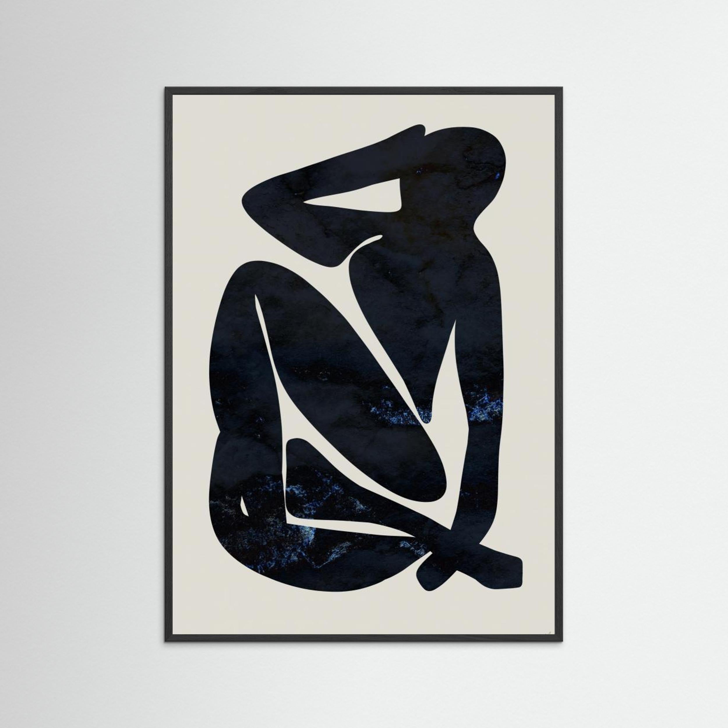 Dark Blue Woman by Anne Marie Volfova