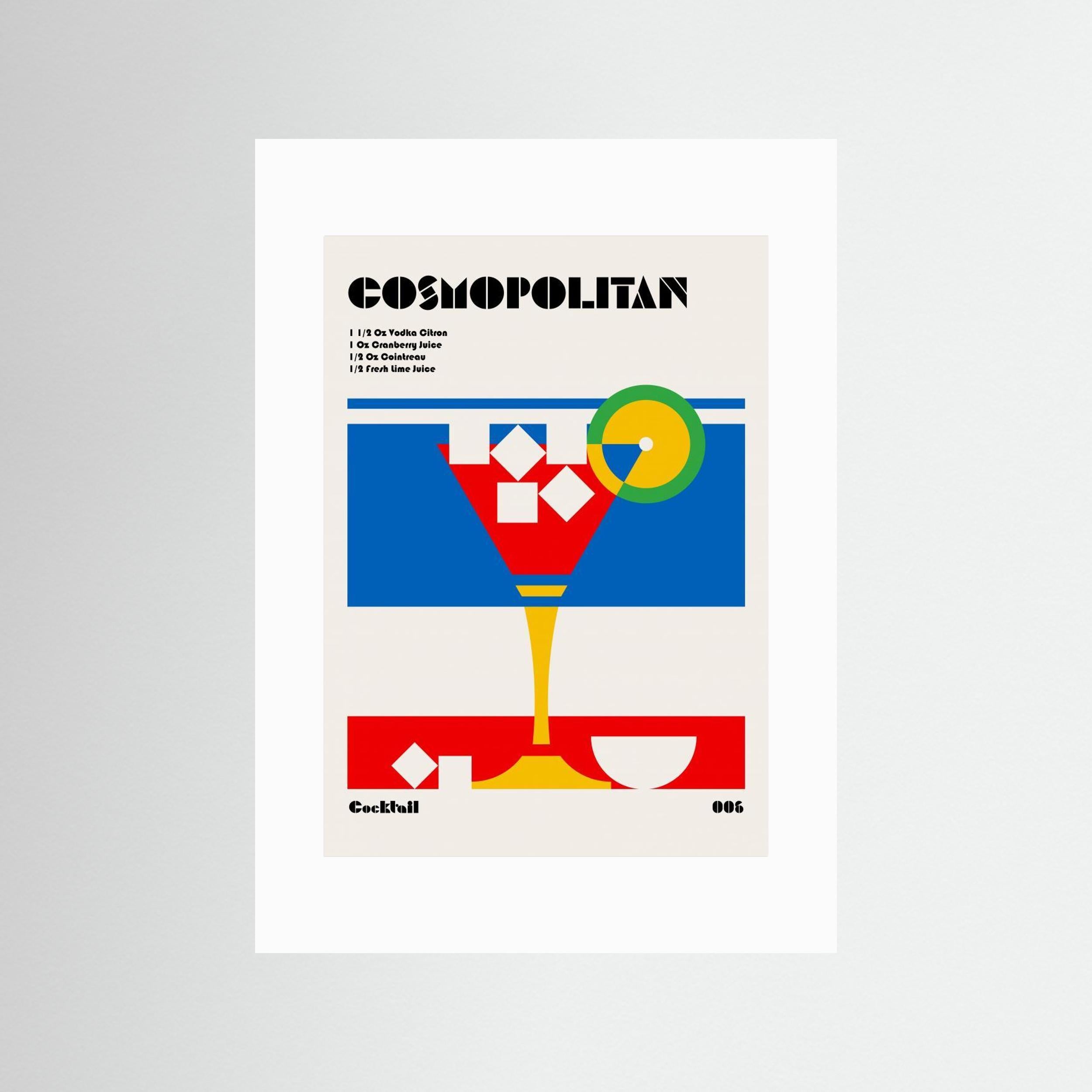 Cosmopolitan Bauhaus Cocktail by Retrodrome