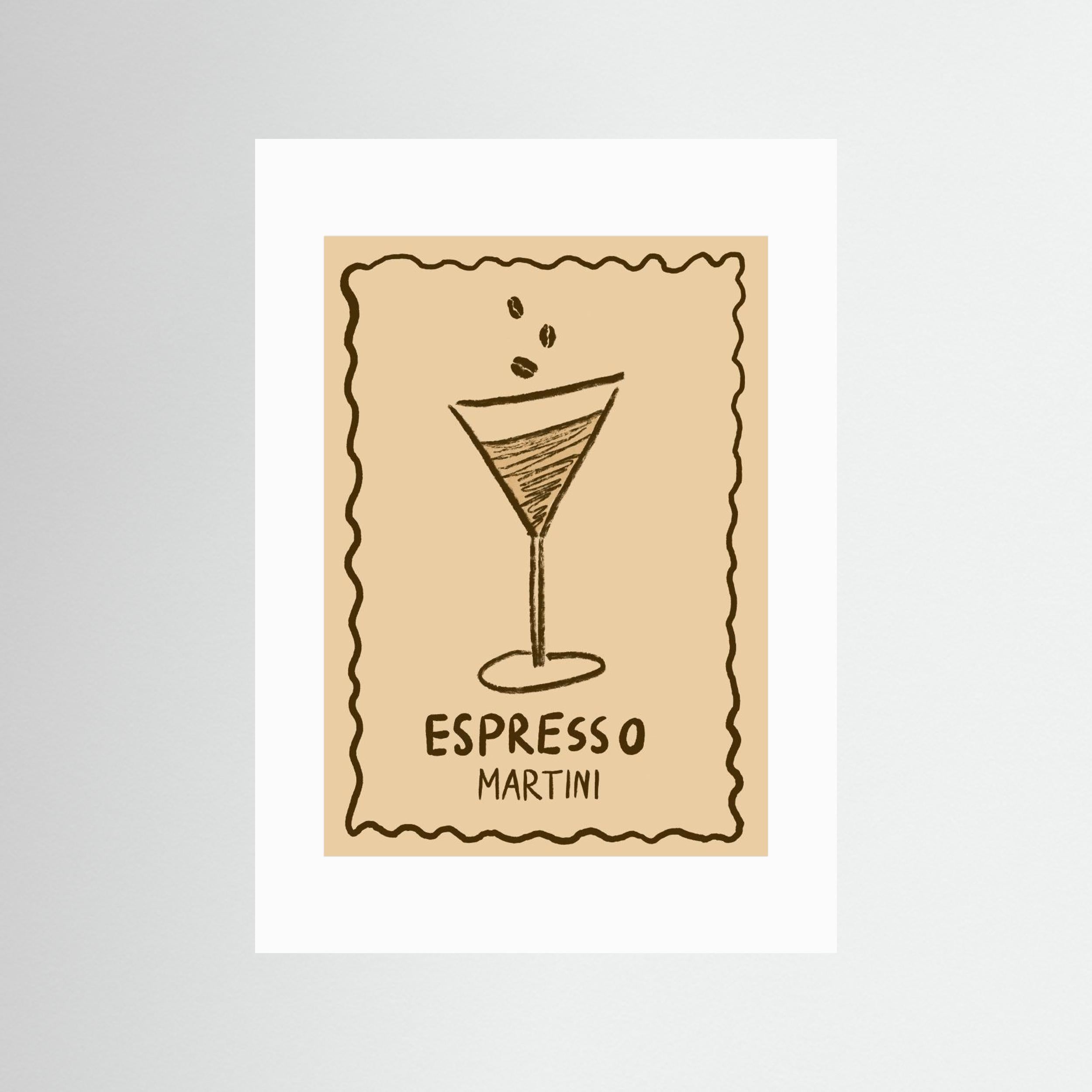 Poster Espresso Martini Up by Studio Dolci