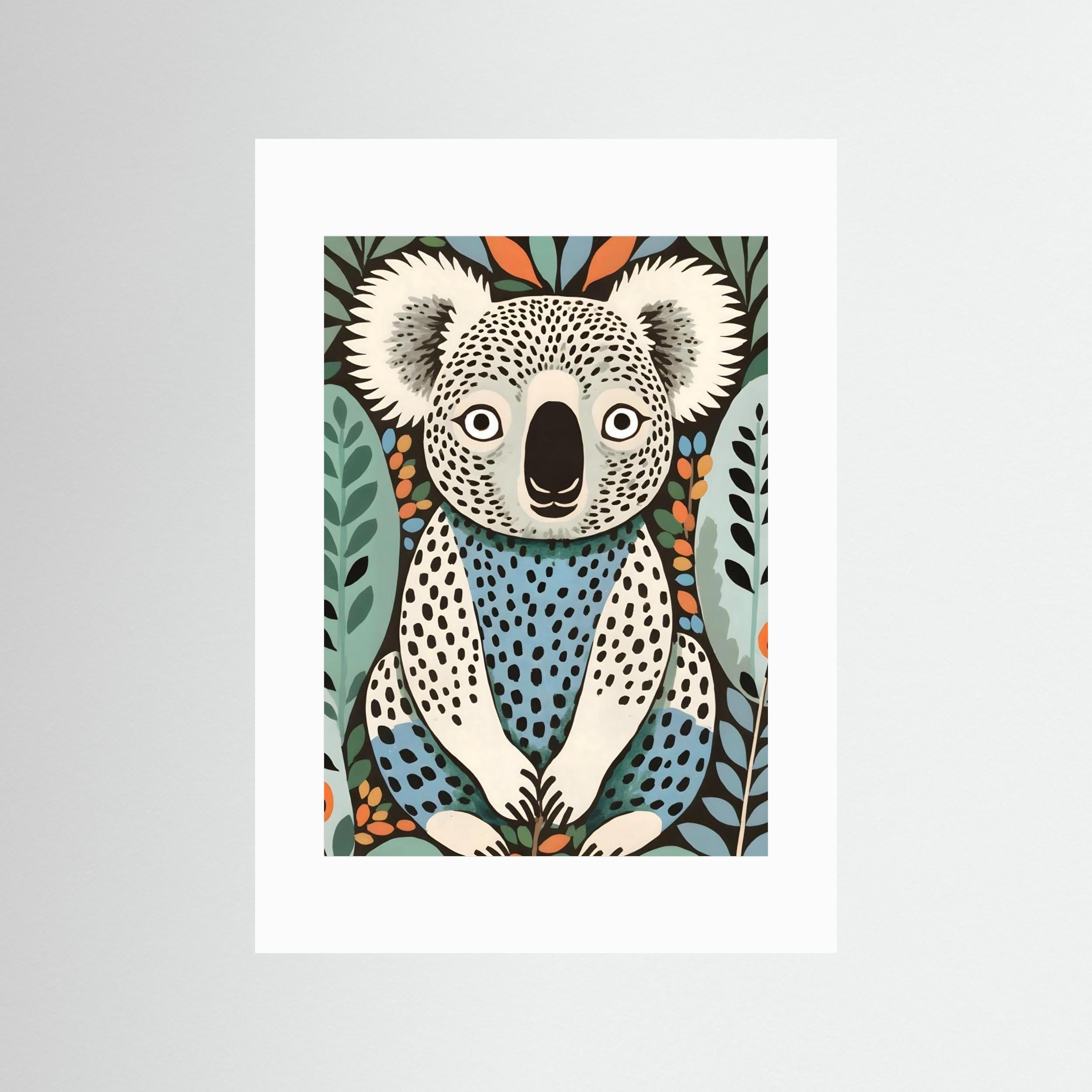 Spotted Koala In The Gumleaf Grove Wildlife Animals Forest by Uma Gokhale