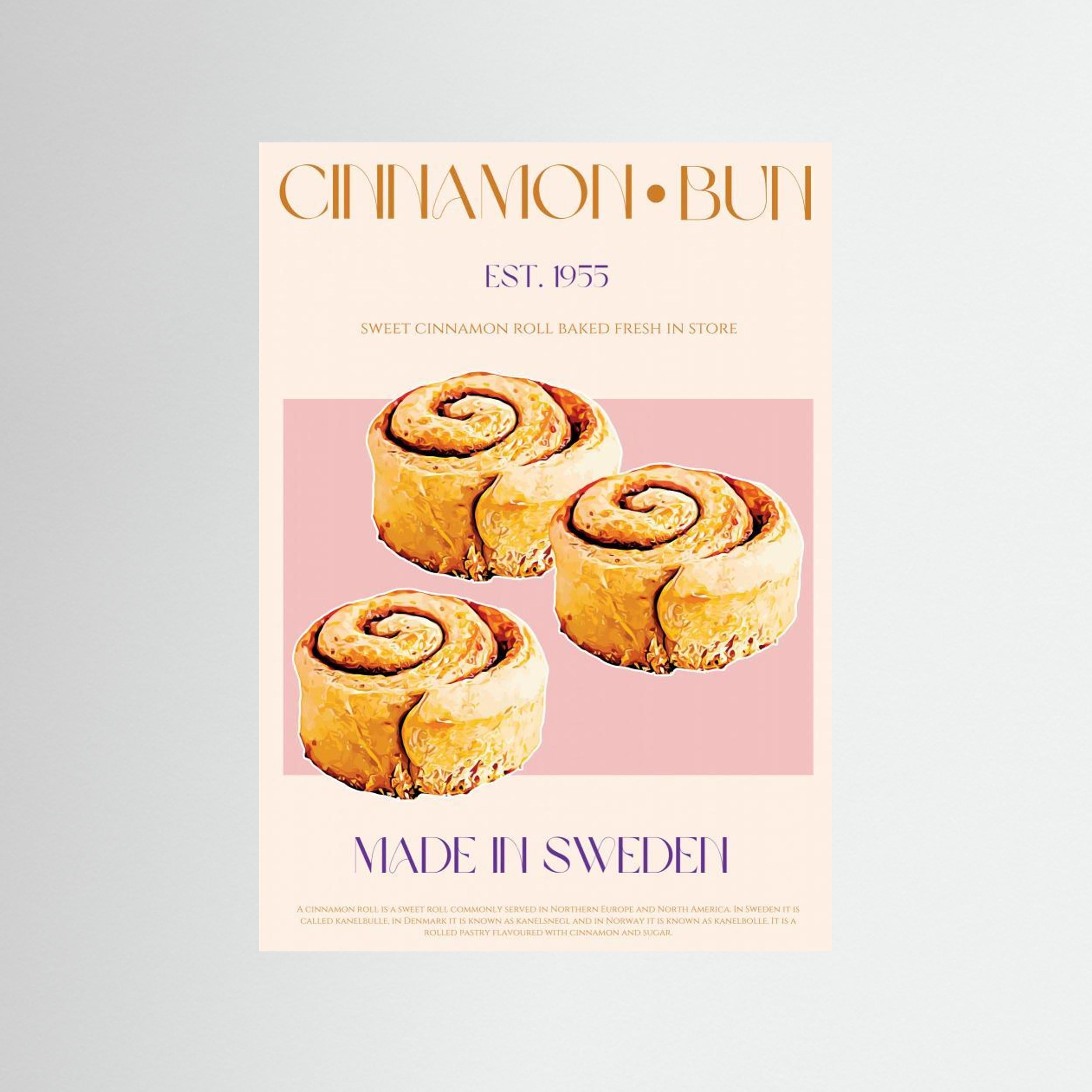 23ratiocinnamonbunprint by Nazma Khokhar