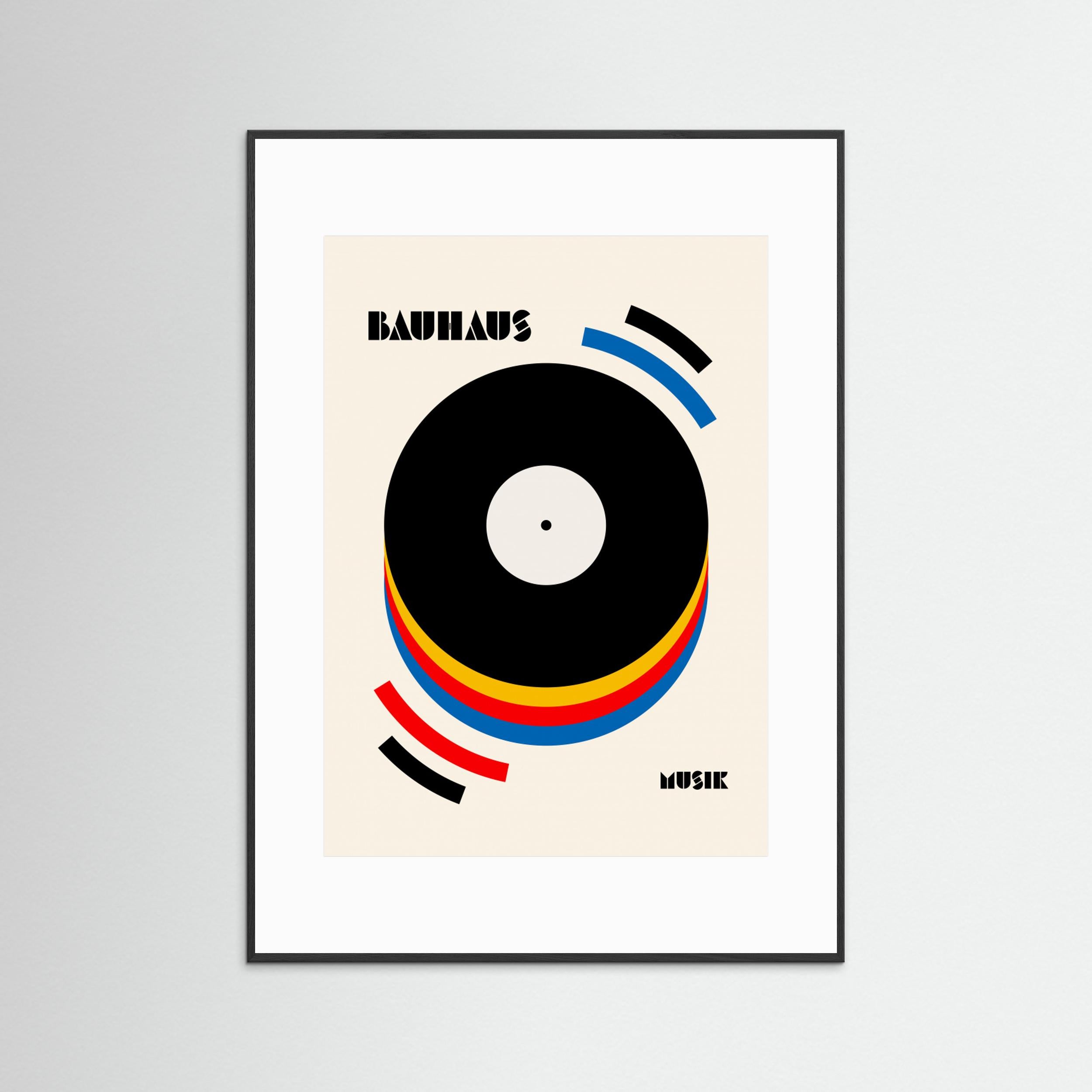 Bauhaus Musik Retro Illustration by Retrodrome