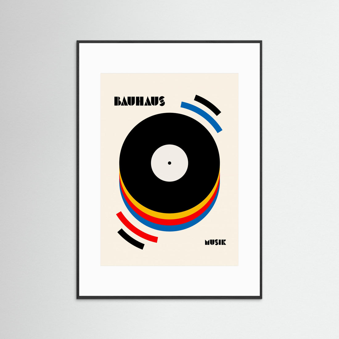Bauhaus Musik Retro Illustration by Retrodrome