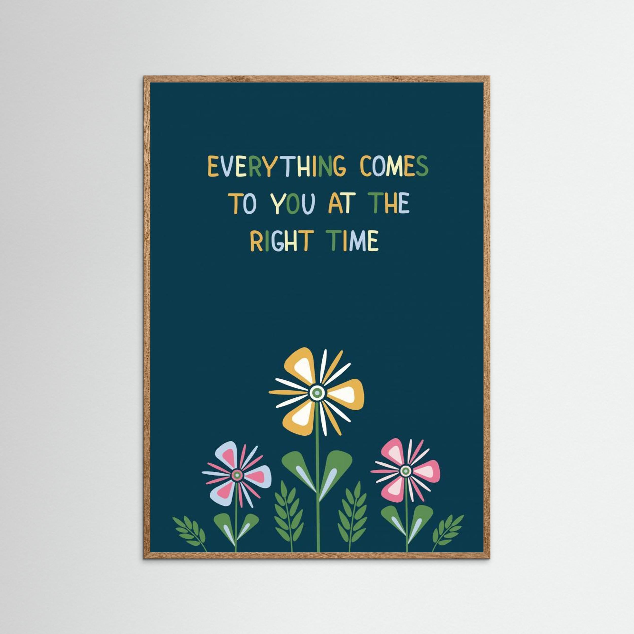 What a Wonderful World - Affirmation Poster 08 by Olena Kovalova