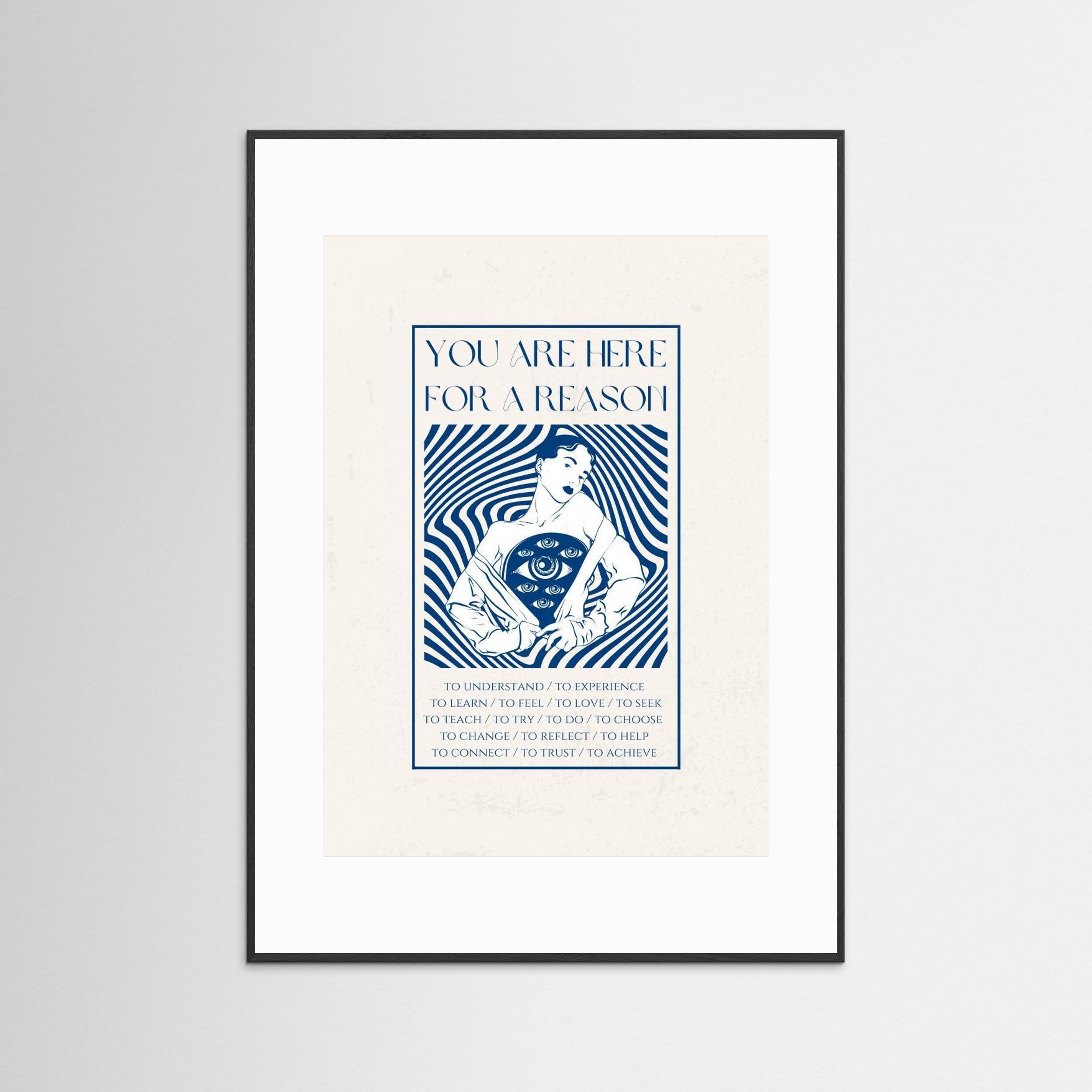 Stylized Human Figure Revealing Multiple Eyes On The chest by Nazma Khokhar